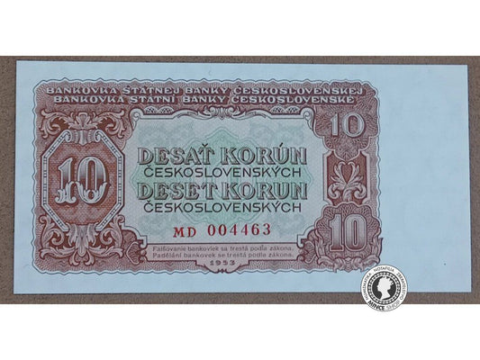 10 Korún - 1953 - ČSR