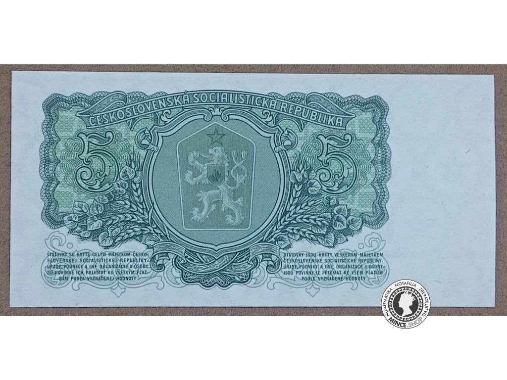 5 Korún - 1961 - ČSSR - UNC