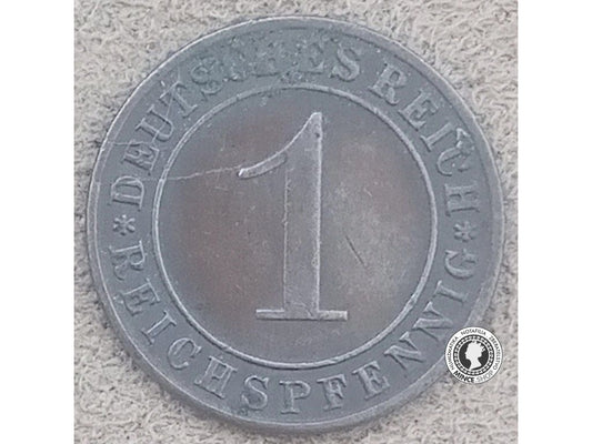 1 reichspfennig - Nemecko - Weimarská Republika / Tretia Ríša - 1935 D