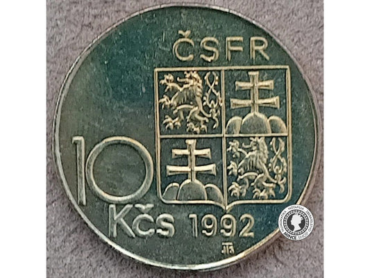 10 koruna - Česko-Slovensko - 1992 - A.Rašín - UNC