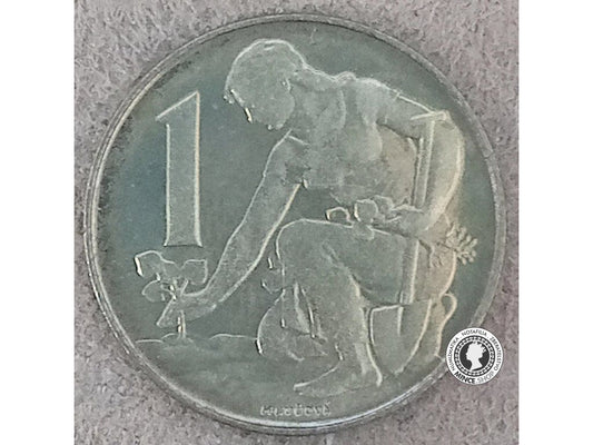 1 koruna - Česko-Slovensko - 1992 - UNC