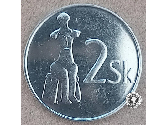 2 koruna - Slovensko - 1993 - UNC