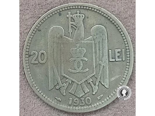 20 lei - Rumunsko - Rumunské Kráľovstvo - 1930