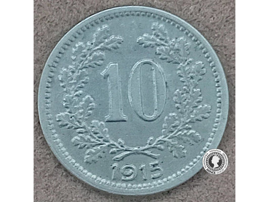 10 halier - Rakúsko-Uhorsko - 1915