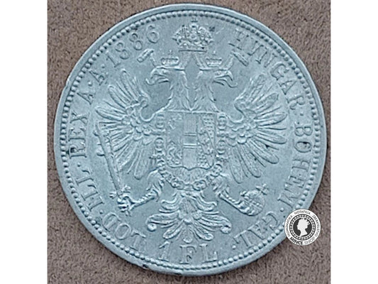 1 florin - Rakúsko-Uhorsko - 1886