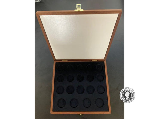 Drevená kazeta na mince Protektorát Čechy a Morava 1939-1945 aj s variantami