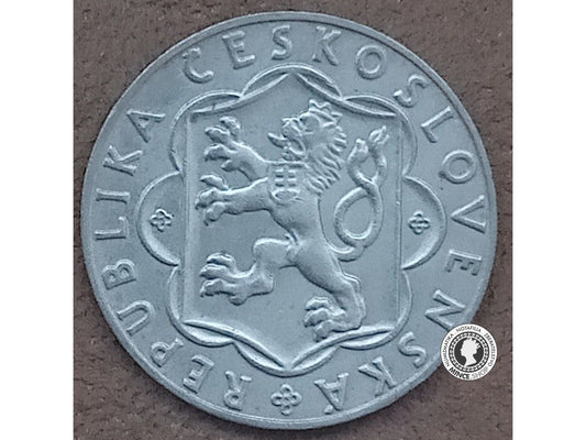 Strieborná minca 10kcs / 1954 - 10 výročie SNP - kvalita BK 0/0