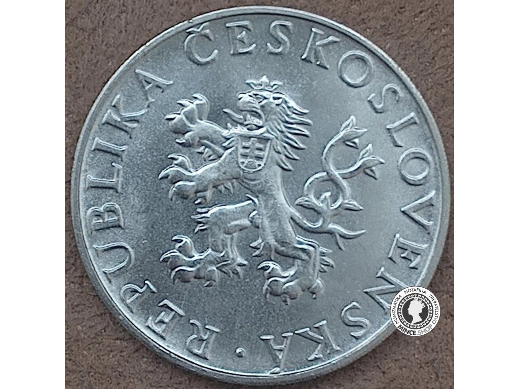 Strieborná minca 10kcs / 1955 - 10 výročie  - kvalita BK 0/0