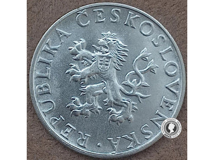 Strieborná minca 10kcs / 1955 - 10 výročie  - kvalita BK 0/0